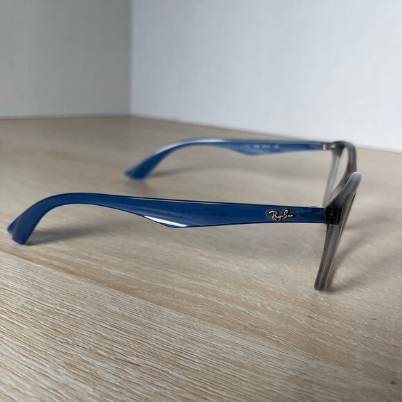 Ray-Ban RB7066 5769 Eyeglasses Blue Translucent Frames Only 52-17-140 - Picture 8 of 8
